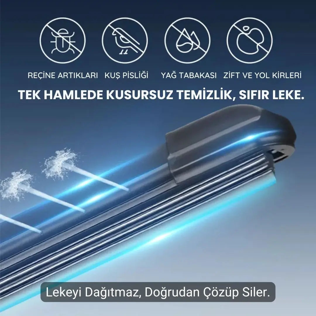 Magic Vision Pro | Her Araca Uyumlu Maybach Fıskiyeli Silecek (1 Takım Sağ-Sol)