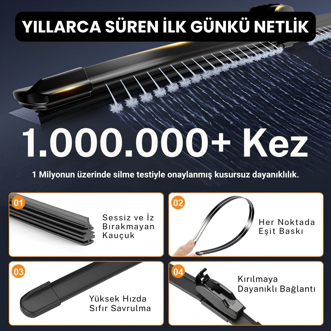 Magic Vision Pro | Aracınıza Maybach Lüksü: Fıskiyeli Akıllı Silecek (Her Araca Uyumlu)