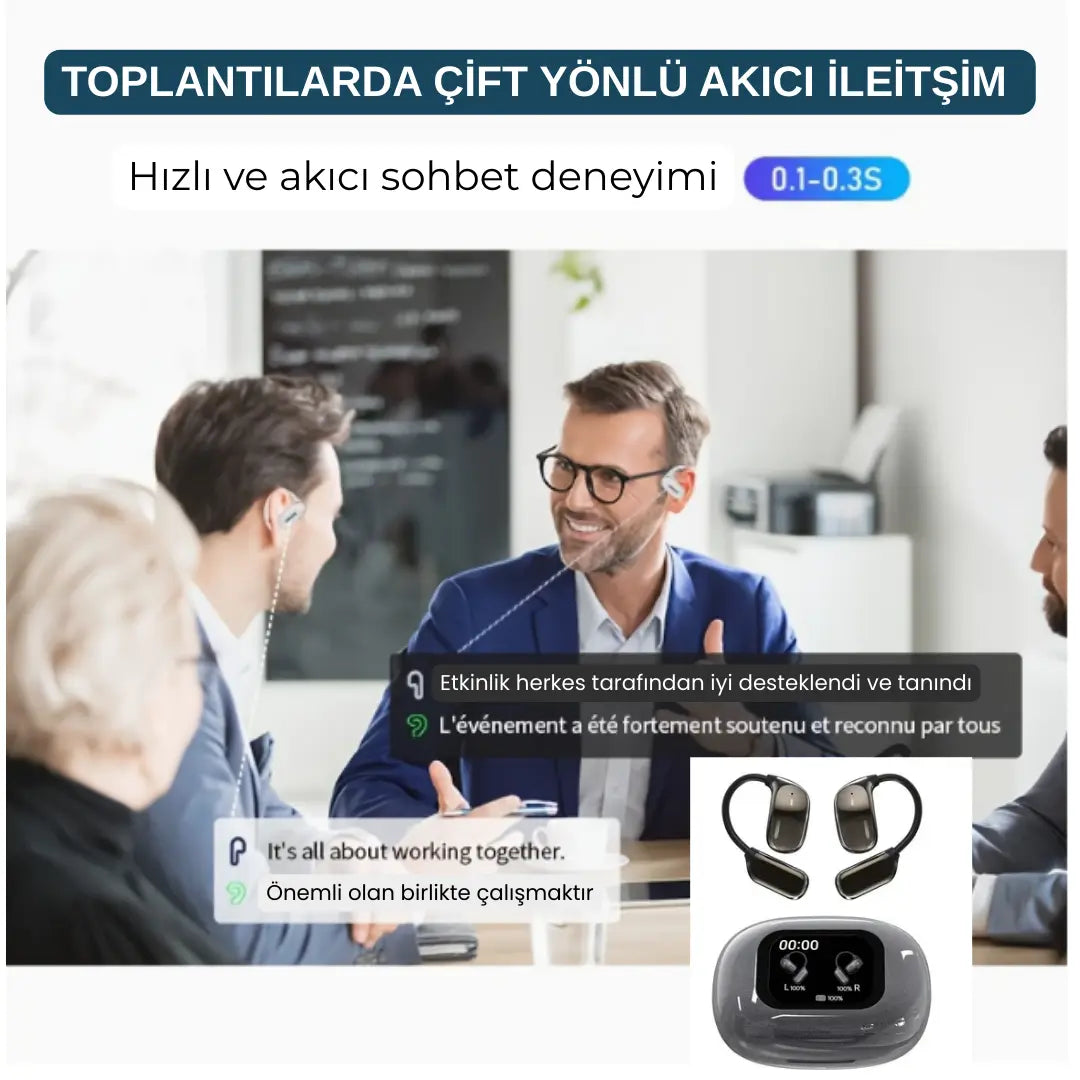 Lingvo™ 150 Dilde Akıllı Çeviri Kulaklık – Saniyeler İçinde Anında Çeviri sadestil2